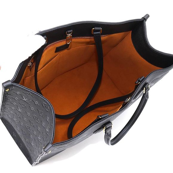 Louis Vuitton Monogram Implant Onthego GM 2 Way Tote Shoulder Bag Noir - Picture 6 of 9